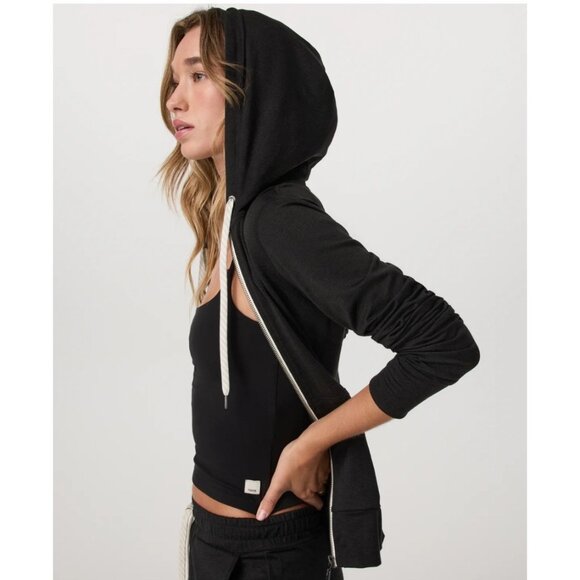 Vuori Halo Performance Hoodie 2.0 Soft DreamKnit Black Heather Stretch Medium - Picture 3 of 9